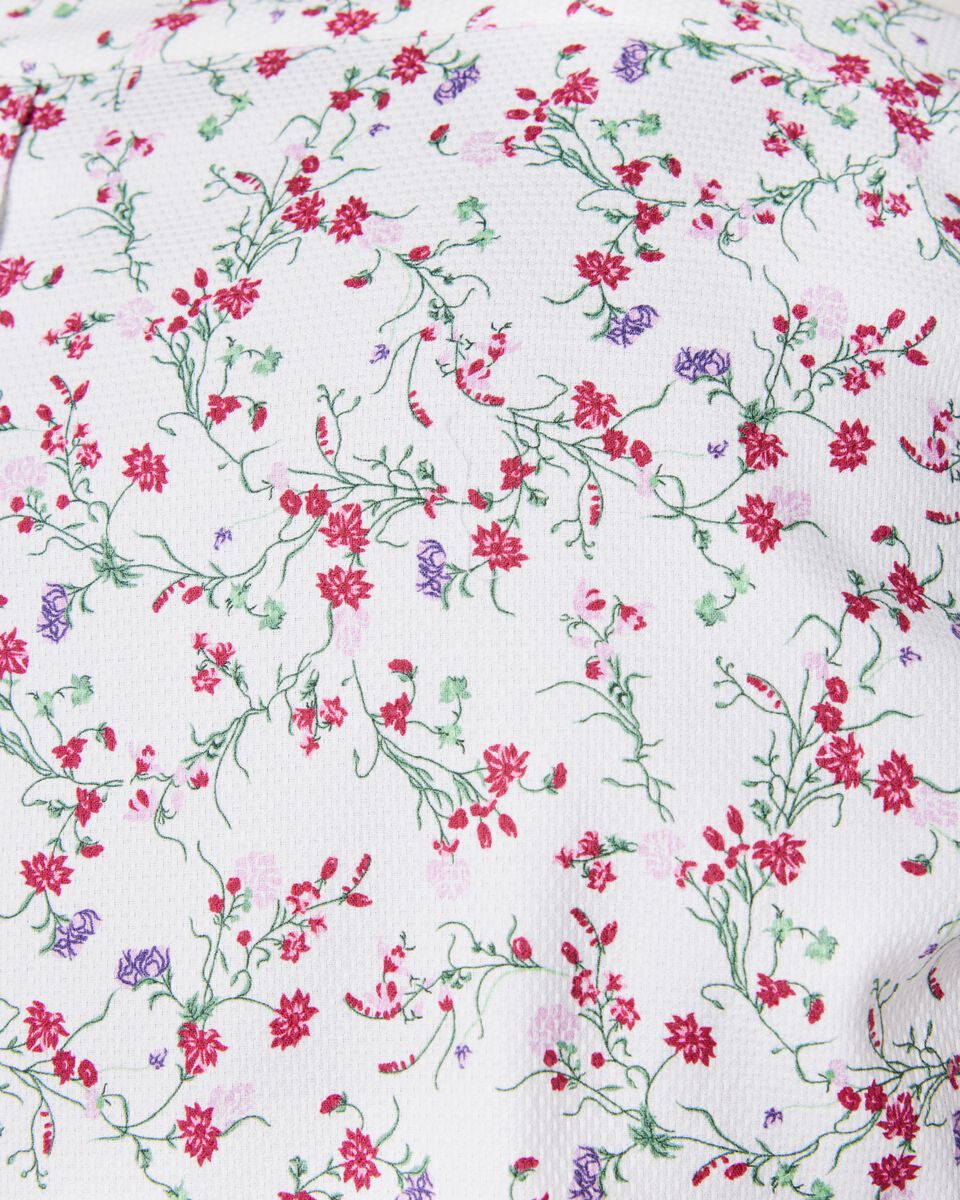 Long Sleeve Floral Print Dress Shirt